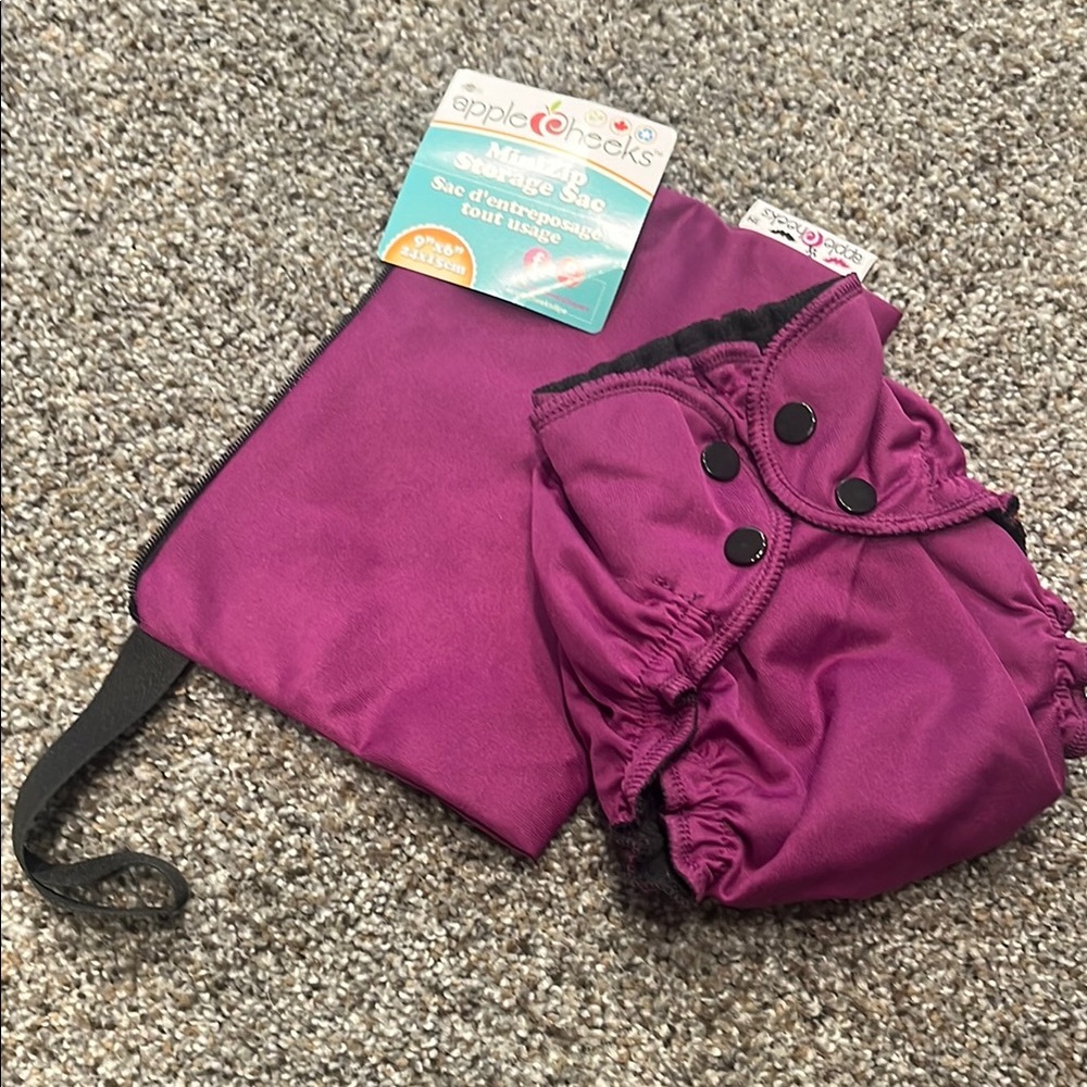 New Applecheeks Halloween Diaper Cover and Wet Bag Set